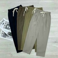 Quần Baggy cạp chun dây rút vải Ruby hàn cao cấp