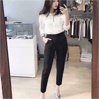 QUẦN BAGGY CẠP CHUN VẢI CÁT HÀN