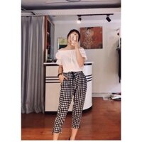 QUẦN BAGGY CARO NỮ ĐẸP