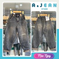 Quần baggy jean lưng thun rách gối , quần baggy bò nữ | A&JEAN STORE