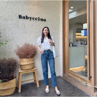 Quần baggy jean Mango auth