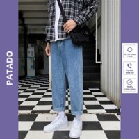 Quần Baggy Jean nam dáng suông rộng TR02 Top xu hướng 2024
