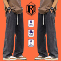 Quần Baggy Jean Nam Lưng Thun Dây Rút Eo, Quần Jean Nam Ống Suông Basic Chất Liệu Denim Cao Cấp MY BRAND JEANS (3 Màu)