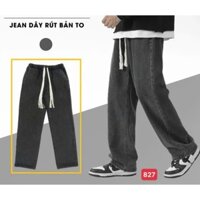 Quần baggy jean nam ống rộng lưng thun, chất jean cá tính thoải mái BG827