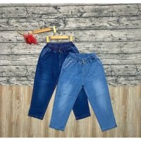 Quần Baggy Jean Nữ Lưng Thun Mẫu Cào Rách Vải Co Giãn Dành Cho Bạn Gái Từ 50 Đến 60Kg