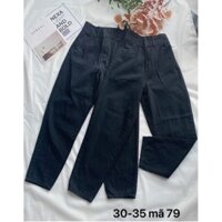 Quần Baggy jean nữ-MÀU ĐEN.#79.Hàng VNXK.Thời trang Smile_J