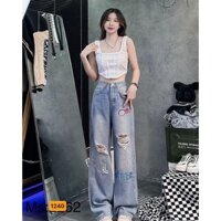 Quần Baggy Jean Nữ