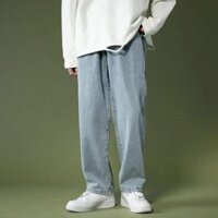 Quần Baggy Jean Ống Xuông Nam Nữ Hot Trend , Quần Ống Rộng Xuông Hàn Quốc