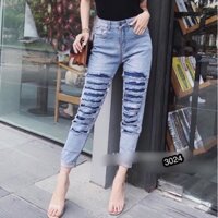 QUẦN BAGGY JEAN RÁCH