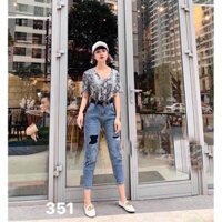 Quần baggy jean rách