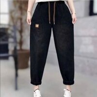 Quần baggy  jean thụng lưng  thun kèm dây rút kiểu mới