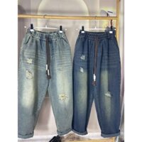 quần baggy jeans nữ lưng cao từ m50 phù hợp đi học đi chơi