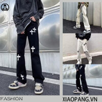 Quần Baggy Jeans Unisex Thời Trang skinny jean nam hàn quốc jean retro hiphop đen quần jean ống đứng cao cấp slimfit