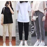 Quần baggy kaki lưng thun cho nữ Q062