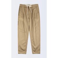 QUẦN BAGGY KAKI NAM NỮ MÀU ĐEN ỐNG XUÔNG UNISEX JOGGER XUÔNG TRƠN - KEM,DƯỚI1M65-60KG