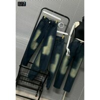 Quần baggy loang,Quần jean nữ rách gối phong cách
