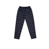 Quần Baggy Nam Nữ Kẻ Caro PLAID Ống Suông Unisex - Kiểu quần ống rộng suông vải Plaid kẻ caro Khanh Store 24 - Quần Caro Xanh,XL &lt; 75KG
