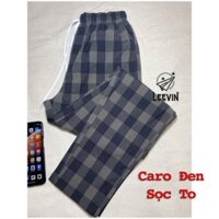 Quần Baggy Nam Nữ Kẻ Caro PLAID Ống Suông Unisex - Kiểu quần baggy nữ vải Plaid kẻ caro dáng suông rộng Leevin Store