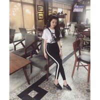 QUẦN BAGGY nữ 2 SỌC UMI kểu dáng thể thao trẻ trung năng đông