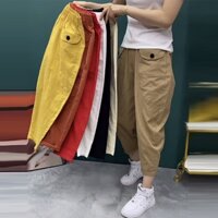 Quần baggy Nữ cạp chun chất Kaki bền đẹp QS26