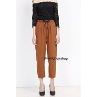 Quần baggy nữ chân lỡ - đũi cao cấp loại 1