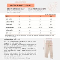 Quần Baggy Nữ Kaki Ống Suông UNISEX vải co dãn - Kiểu quần kaki nữ mềm form dáng đứng