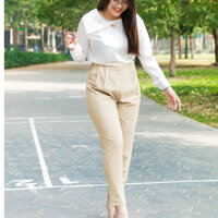 Quần Baggy Nữ Lưng Cao Bigsize Đến 95kg - Kiểu Quần Tây Nữ Hàn Quốc Basic Dễ Phối Đồ Đi Học Đi Làm Đi Chơi