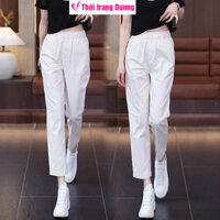 Quần baggy nữ lưng thun vải cotton mềm mại thoáng mái cao cấp 7C2607 - Thời Trang Dương