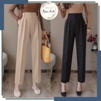 Quần Baggy Nữ Quần Tây Nữ 3 khuy Phong Cách Công Sở Cực Đẹp
