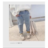 quần baggy rách gối bé gái