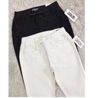 QUẦN BAGGY TRẮNG ĐEN LƯNG THUN