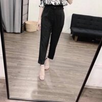 QUẦN BAGGY vải cạp cao kèm đai