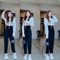 quần bagi cạp cao