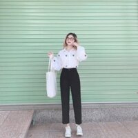 Quần bagy vải gấu bằng