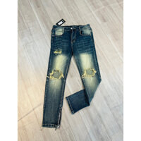 Quần Balmain Paris rách gối khoá kéo