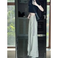 Quần bảo hộ lao động thể thao dáng rộng cổ điển mùa hè dành cho nữ