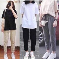 Quần Basic Kaki BEĐEN Nam nữ UNISEX 99K - Đen - M