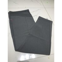 Quần Bầu Baggy VẢI CẠP CHÉO Cao Cấp có chun chỉnh cho mẹ bầu QB296 - xám,M 50-58kg