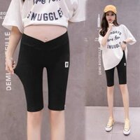 Quần bầu legging ngố cạp chéo mèo QB9011
