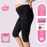 Quần bầu legging - quần bầu mùa hè cạp cao hàng loại 1 mềm mại đủ size QB01 - Meemom