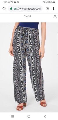 Quần BE BOP juniors’ Floral-printed soft palazzo hiệu Macys