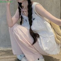 Quần BLAZESKY Nữ Y2K, Thêu Nơ Chống Nắng Quần Ống Rộng, Thời Trang Cao Cấp Dạo Phố Thả Cảm Giác Quần Thẳng Xuân Thu