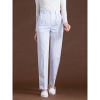 Quần Blouse Trắng Nữ - Vải Kaki Thun/Cotton Cao Cấp Dành Cho Bác Sĩ, Y Tá, Điều Dưỡng