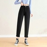 Quần bò baggy nữ quần jean đen baggy nữ quần jeans nữ lưng cao cạp cao quần nữ đẹp hot 2021 TN Jean - Hàng mới về