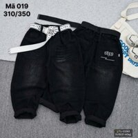 Quần Bò Dài Cho Bé Trai, Quần Jean Bé Trai Màu Đen Hoạ Tiết Đơn Giản Mặc Đi Học