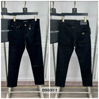 quần bò dài nam màu đen hoạ tiết D G cực đẹp,vải jean dày mềm co giãn nhẹ phom dáng chuẩn siêu cấp quảng châu