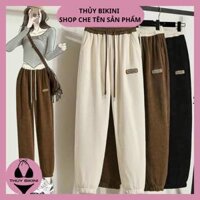 Quần bo gấu chất nỉ tăm co giãn Q298