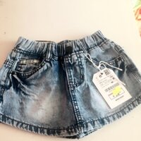 Quần bò giả váy cho bé gái