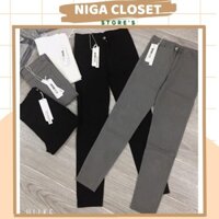 Quần bò giấy khóa giữa_888 Niga Closet