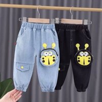 Quần bò hình Cánh Cam 2 màu cho bé từ 10-21kg